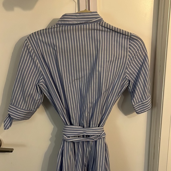 Calvin Klein Blue Stripe Dress Size 2 - Picture 4 of 4